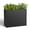 Black, variant on Kaleemen Outdoor Planter Box,Large Rectangular Metal Planter for Patio/Porch/Garden, Black