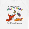 thumbnail image 4 of Inktastic There's No Party Like Mardi Gras With Partying Seafood Boys or Girls Baby Bodysuit, 4 of 5