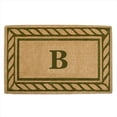 thumbnail image 1 of Nedia Home 02228D Heavy Duty Coco Mat 22 x 36 In. Olive Branch Border Monogrammed D, 1 of 1
