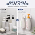 thumbnail image 6 of 6 Piece Self Adhesive Shower Bottle Rack Set, Wall Mounted Shampoo Hangers for Bathroom Storage, TIKA, 6 of 9