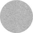 thumbnail image 1 of Ahgly Company Tapis Rond Lavable en Machine Intérieur Transitionnel Gris Oie Gris, 3 Pieds Rond, 1 of 7