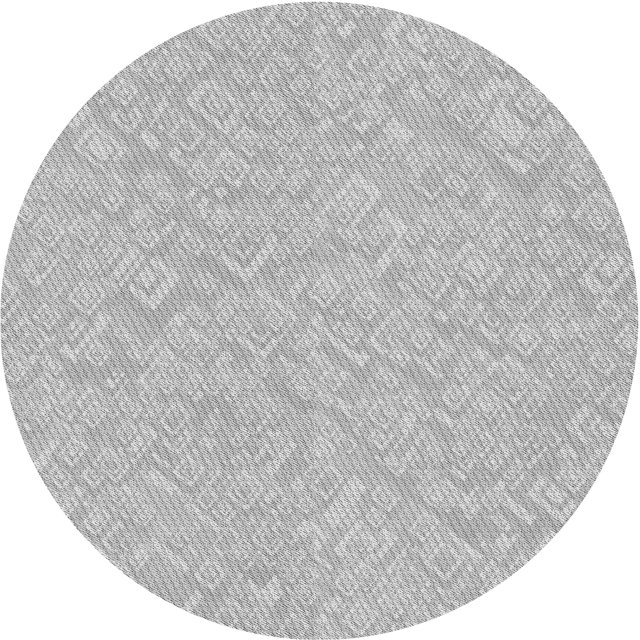 Ahgly Company Tapis Rond Lavable en Machine Intérieur Transitionnel Gris Oie Gris, 3 Pieds Rond