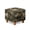 Camo Forest Maple Leaf Print, variant on SCRAWLGOD Marble Print Cyan Blue Ottoman Cover Stretch Square Ottoman Slipcovers Square Thick Ottomans Covers Slipcover for Ottomans Soft Foot Stool Cover with Elastic Bottom