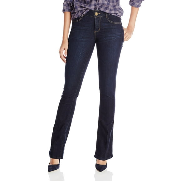 Democracy Women's "Ab"solution Itty Bitty Boot Jeans, Indigo, 10