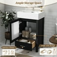 thumbnail image 5 of 20-Inch bathroom vanity with ceramic sink and ample storage - ideal for small bathrooms, 5 of 9