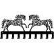 thumbnail image 1 of Llavero de metal con forma de rama de caballo, decorativo, con 10 ganchos, organizador de llaves para pared, decoración de cocina, colgador personalizado para correa de perro., 1 of 9
