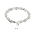 thumbnail image 5 of Yesbay Bracelet Elegant Anti-rust Women Silver Plated Hollow Ball Bangle Chain for Travel, 5 of 5