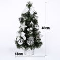 thumbnail image 5 of KARLSITEK 15.7 inch Tabletop Christmas Tree Hanging Decorations Artificial Xmas Tree Christmas Pine Tree with Balls Pine Cones for Outdoor (Battery Not Included), 5 of 7