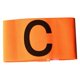 thumbnail image 1 of Brazalete de capitán de fútbol naranja de nailon elástico para liderazgo deportivo en partidos de fútbol, 1 of 3