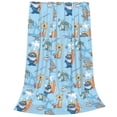 thumbnail image 2 of Fuzoiu Cute Animals Surfers Print Ultra-Soft Micro Fleece Blanket,All Seasons Flannel Throw, Lightweight Blanket for Bed, Sofa, Couch, Movie Night, Camping, and Travel-80"x60", 2 of 7