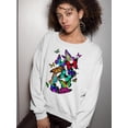 thumbnail image 2 of Cute Butterflies Sweatshirt Women -SPIdeals Designs, Female Medium, 2 of 4