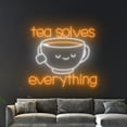 thumbnail image 4 of Handmadetneonsign Tea Solves Everything Neon Sign, Tea Cup Wall Art Decor, Drink Shop Wall Decor, 4 of 5