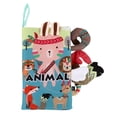 thumbnail image 2 of MasteelfCA Baby Cloth Book Animal Theme Cloth Book Early Education Sensory Cloth Book Toy, 2 of 7