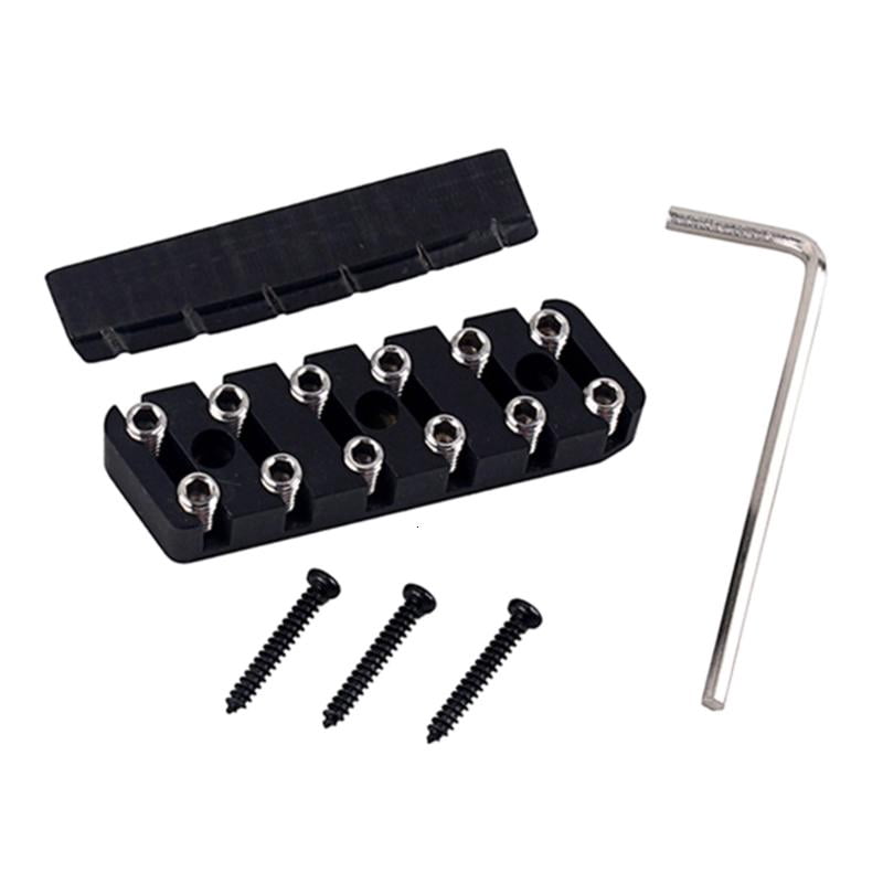 CEORPER Electric Guitar Lock Nut Set Plastic Tremolo String Locking Nut with Wrench