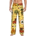 thumbnail image 2 of Goofa Forest Guard Printed Soft Pajama Pants for Men, Wide Leg Comfy Casual Lounge Yoga Pants-Large, 2 of 9