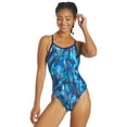 thumbnail image 5 of Sporti Wide Strap Cross Back One Piece Swimsuit, High Cut, Unpadded, Athletic (Women’s), 5 of 12