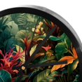 thumbnail image 4 of Tropical Plants 9.8 Inch Silent Round Digital Wall Clock - Battery Operated Clocks for Bedroom Living Room Kitchen Bathroom Decoration, 4 of 6