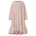 thumbnail image 1 of Children's Clothes Ruffle Loose Long Sleeve Round Neck Dress Cute Children's Princess Dress, 1 of 1