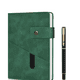 thumbnail image 1 of Cuaderno Pasta Dura Libreta Escolar 200 Páginas Pluma Regalo Xtellar verde, 1 of 4