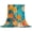 DarkGoldenRod, variant on Orange Leaf Throw Blanket for Couch, Soft Lightweight Flannel Fleece Blanket, Abstract Oil Painting Branch Turquoise Microfiber Plush All Season Decorative Blankets Gifts for Sofa Office Lap 30"x40"