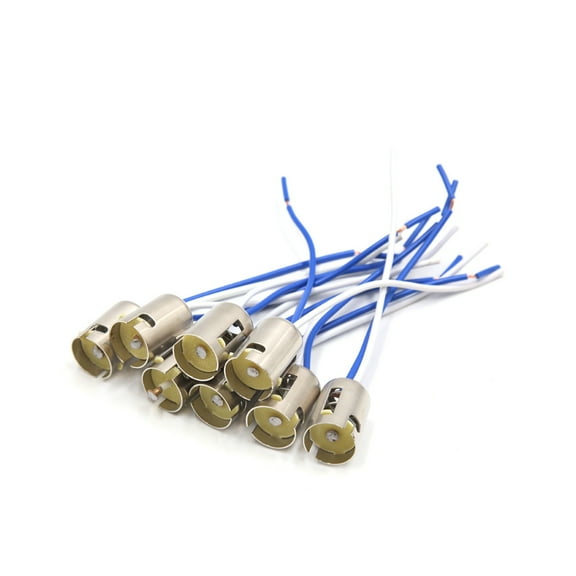 Unique Bargains 8pcs BA15s Car Turn Signal Light Bulb Wiring Harness Socket DC 12V-36V