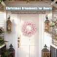 thumbnail image 6 of sunsanly Pine Artificial Christmas Wreath for Front Door Faux Pine Christmas Garland Ornaments Reusable Christmas Decorations Hanging Pendent for Parties Home Decor, 6 of 7