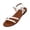 White, variant on IEMIEMIEM Women's 2026 Summer Strappy Flat Sandals Fashion Adjustable Casual Fisherman Sandal with Open Toe Slingback Gladiator Sandals Brown 7.5 Wide