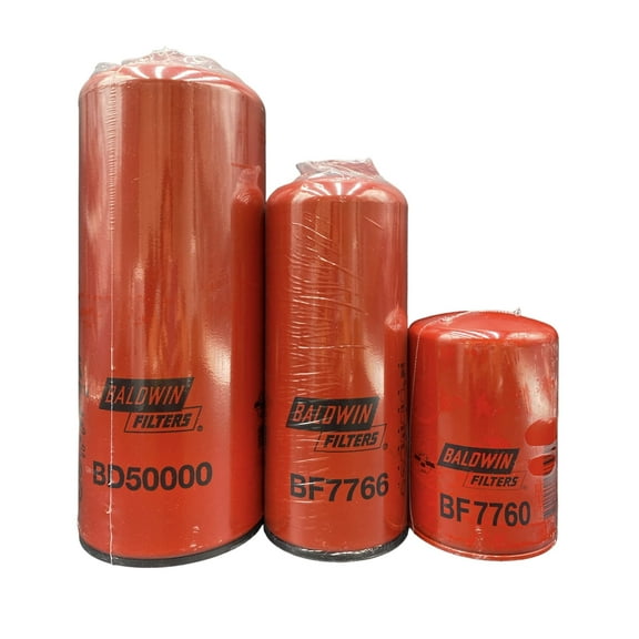 P&F Maintenance Filter Kit for ISX Cummins Pre- 2010 Engines 25,000 MilesBD50000 BF7766 BF7760