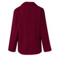 thumbnail image 2 of Vedolay Top Womens Plus Size Elegant Split Long Sleeve Open Front Office Blazer Jacket,Red S, 2 of 4