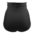 thumbnail image 2 of Women's Retro High Waisted Bikini Bottom Ruched Swim Short Tankinis Solid Pleated Briefs Shorts Full Coverage Bathing Suit Bottom, 2 of 5