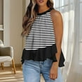 thumbnail image 5 of Bvxeep Women's Striped T Fashionable Tank Top Top, 5 of 8
