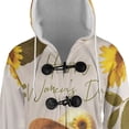 thumbnail image 4 of Happy Women's Day Pomeranian Sunflower Vintage Proud Mom All Over Print 3D Hooded Duffle Toggle Coat Pom Dog Lover Gifts - 02030, 4 of 6