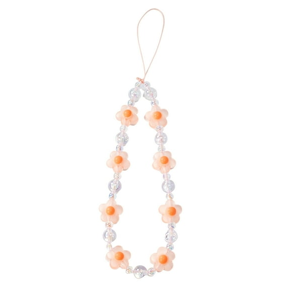 EcoNest Wrist Bands Lanyard Phone Wrist Strap Bead Phone Wristlet Flower Phone Charm Phone Chain Strap Wristlet Strap Camera Strap Wrist Camera Wrist Strap Acrylic Cell Phone Beaded