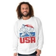 thumbnail image 4 of Street Fighter American Guile USA Men Big & Tall Sweatshirt Brisco Brands 5X, 4 of 5