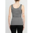 thumbnail image 4 of Alberto Makali Square Neck Sleeveless Solid Spandex Top by Curated Brands, 4 of 79