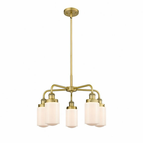 Innovations Lighting - Dover - 5 Light Stem Hung Chandelier In Art Deco