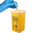 thumbnail image 2 of Sharps Box Needles Sharps Disposal Container Supplies and Equipment (Yellow), 2 of 2