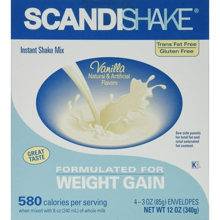 Scandishake Axcan Scandipharm Scandishake Instant Shake Mix, Vanilla 3 oz, 4 (Best Vanilla E Juice 2019)