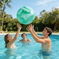 thumbnail image 4 of CaiYueKe 9 Inch PVC Inflatable Colorful Beach Ball Summer Pool Party Outdoor Water Fun Game Toy for Adults Swimming Pool Beach Lake Marble Pattern Design Portable Durable Lightweight, 4 of 7