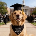 thumbnail image 6 of 2026 Pet Graduation Outfit Set,Graduation Cap and Triangles Bandana,Photography Props Dogs Cats Grade Outfits for Pets Party Dress Costume,Black, 6 of 7