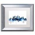 thumbnail image 2 of Trademark Fine Art "Atlanta Georgia Skyline White" Canvas Art by Michael Tompsett, White Matte, Silver Frame, 2 of 4