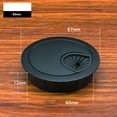 thumbnail image 1 of 60mm Computer Metal Grommet Desk Table Cable Tidy Outlet Wire Cover, 1 of 6
