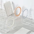 thumbnail image 4 of YongCo 4 Compartments Book End Book Stopper Magazine Stand Space Saving Book Organizers, 4 of 11