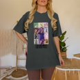 thumbnail image 1 of TayIor Sw1ft Chemises, Tyler Sw1ft Merch, Tyler Sw1ft, Mode Décontractée Imprimée Col Rond Manches Courtes Chemises Blouse Femme Graphique Amateur de Musique TKFASHION Gris Foncé S, 1 of 6