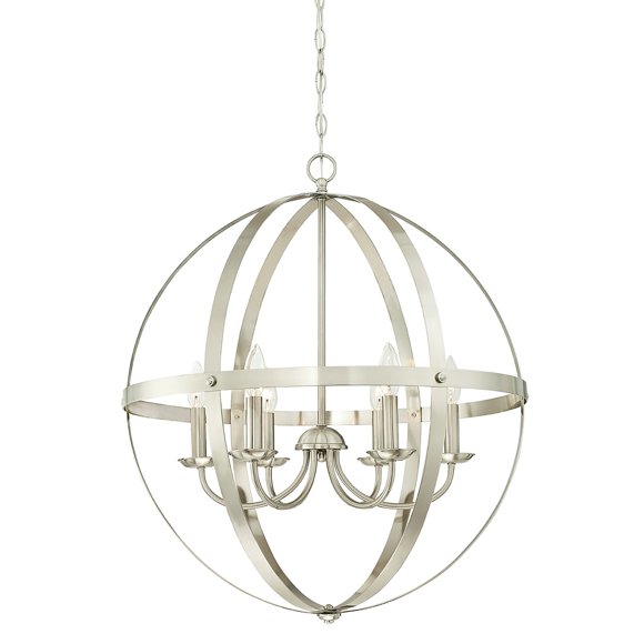 Westinghouse Lighting 6-Light Indoor Chandelier Stella Mira - Brushed Nickel