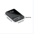 thumbnail image 2 of JunYeShi Fast Charging Magnetic Wireless Power Bank PD 22.5W Three In One Compact Ultra-thin Mobile Power Bank 10000mA Fast Charging with Digital Display Screen, 2 of 8