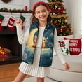 thumbnail image 3 of Xixirimido Cow Moon Galaxy Pattern Boys Girls Full Zip Fleece Vest Sleeveless Stand Collar Outwear Warm Jacket with Pockets for 4T, 3 of 6