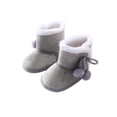 thumbnail image 1 of Honganda Chaussures d'Hiver pour Filles, Bottes en Patchwork à Pompons Solides, 1 of 5