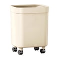 thumbnail image 2 of Fiocias Ergonomic Trash Bin with Wheels Modern PP Material Wide Mouth Garbage Bucket for, 2 of 9