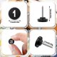 thumbnail image 2 of 100 Pcs Numbered Push Pin Tacks 100 Sequential Pins Thumb Tacks Flat Tacks Push, 2 of 4